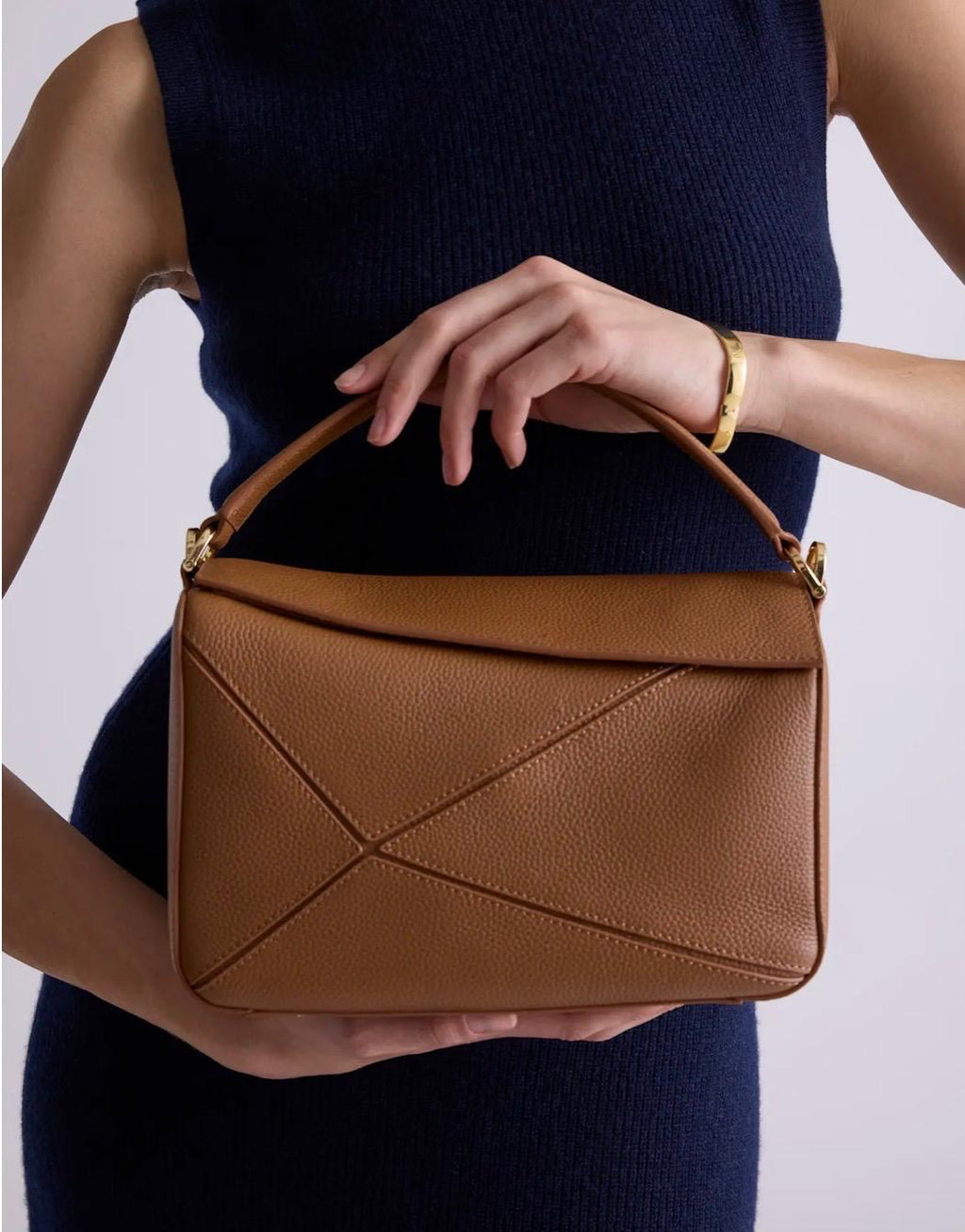 Italian Leather Patchwork Crossbody
