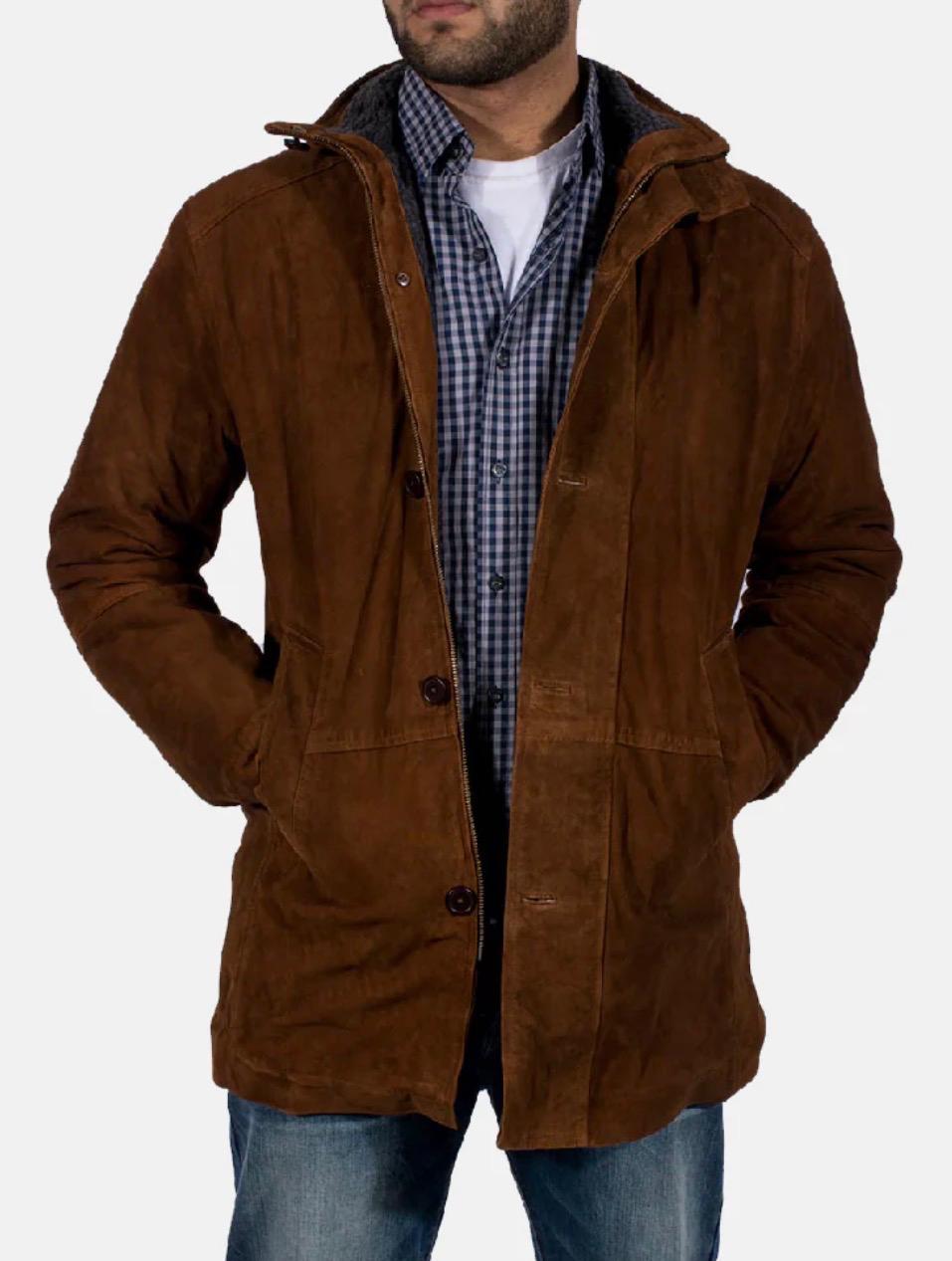 SHERIFF BROWN SUEDE JACKET