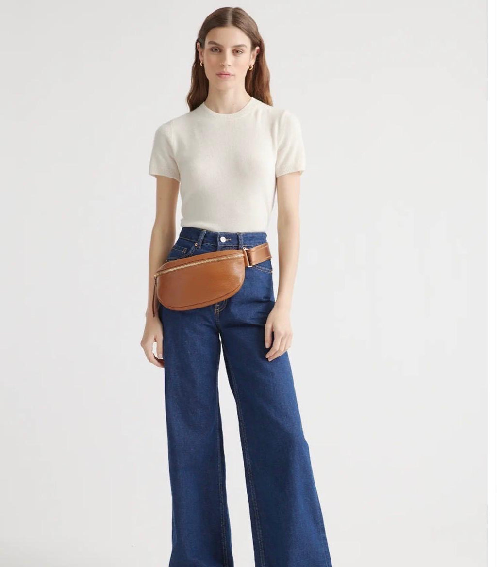 Italian Pebbled Leather Sling Bag