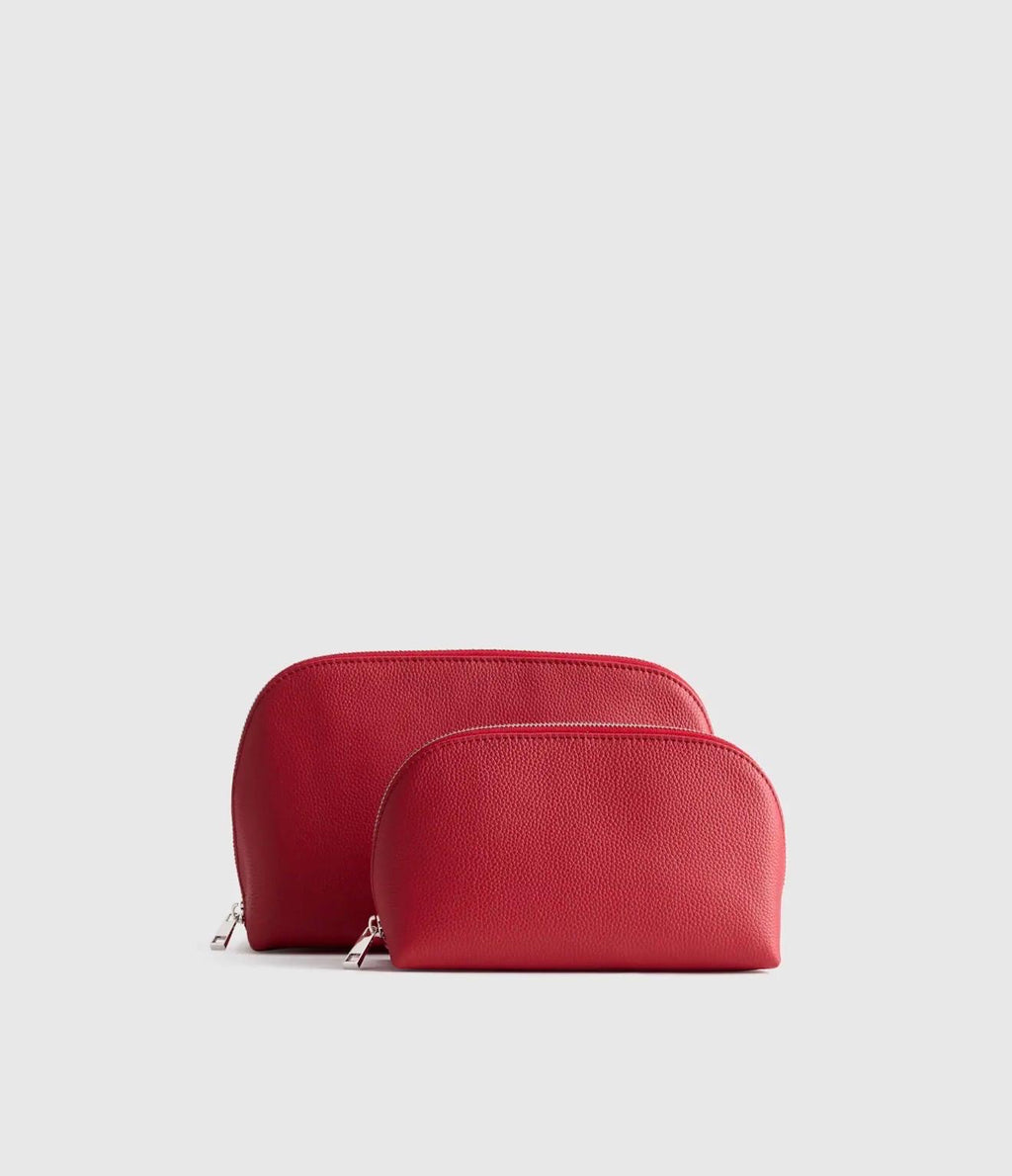 Italian Leather Pouch Travel Set
