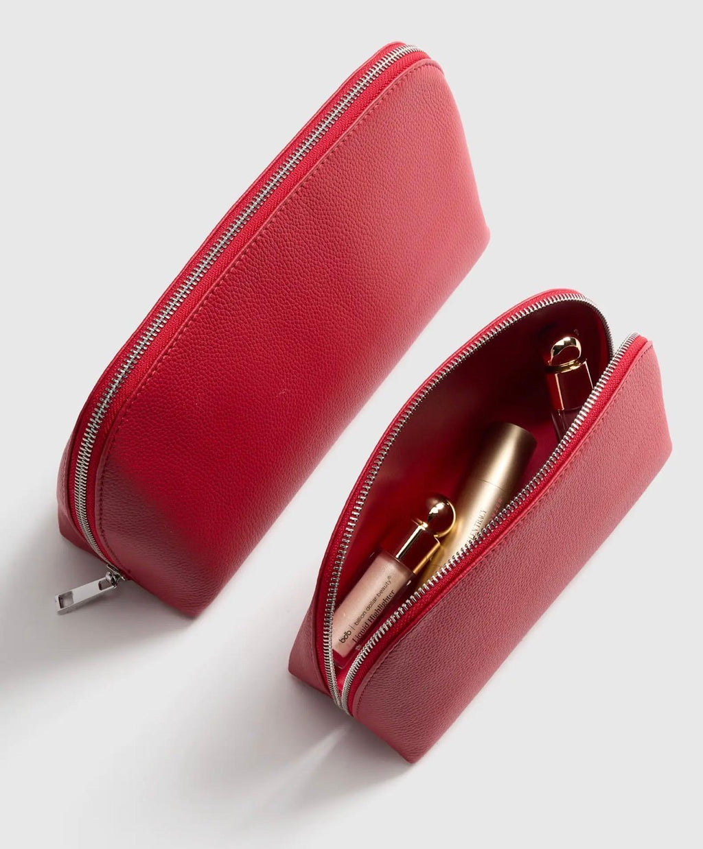 Italian Leather Pouch Travel Set