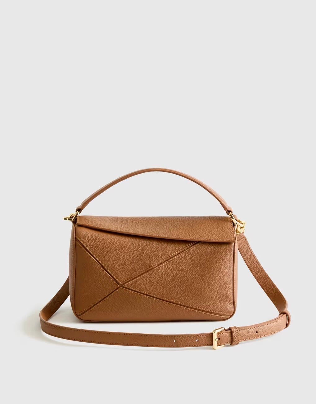 Italian Leather Patchwork Crossbody