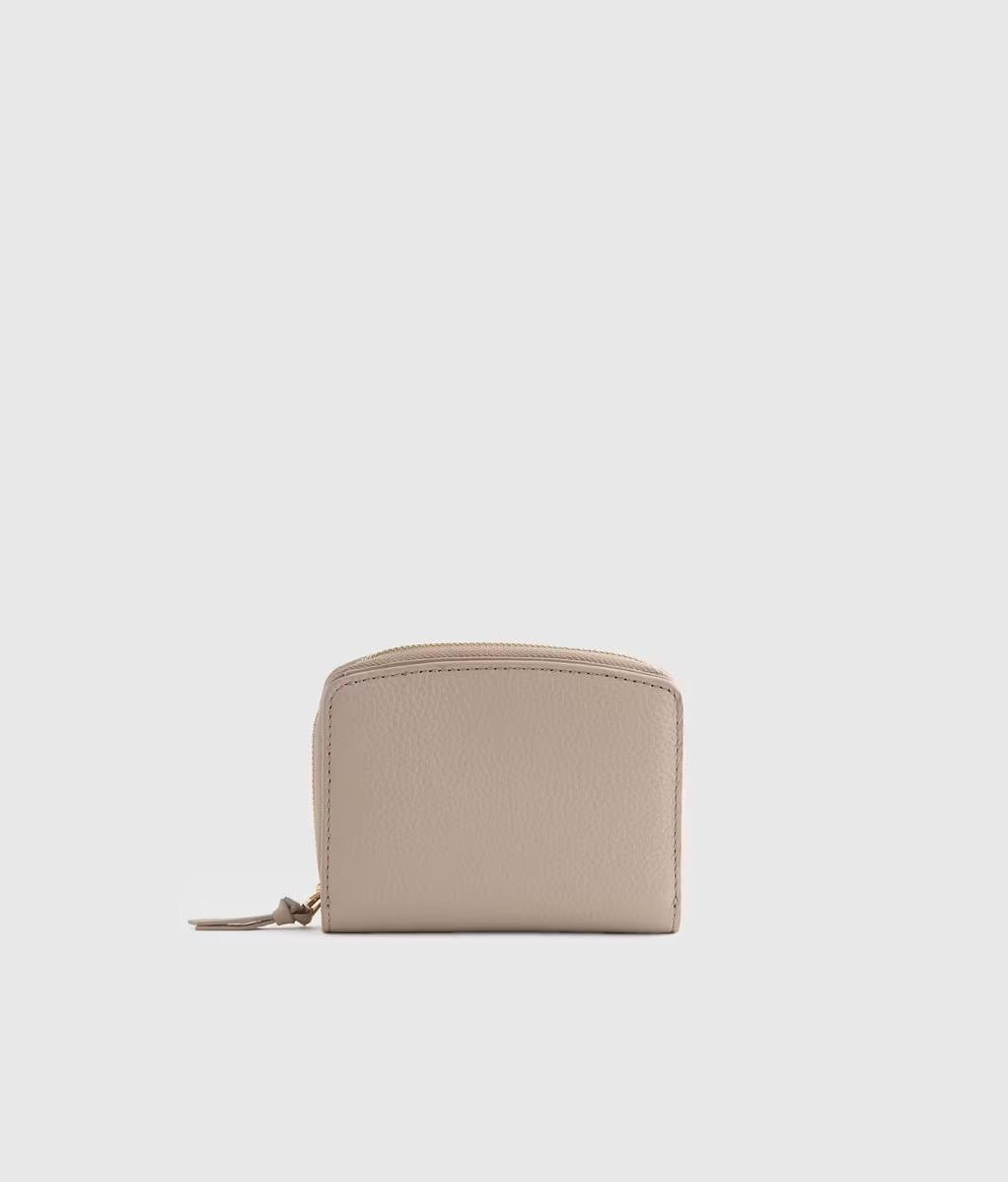 Italian Pebbled Leather Compact Wallet