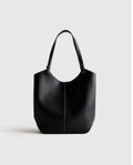 Italian Leather Trapeze Tote
