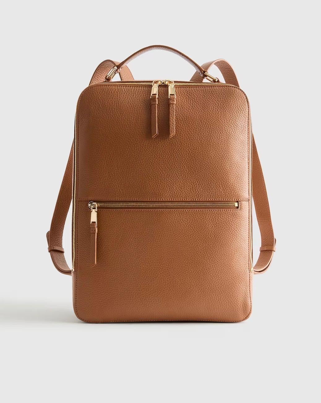 Italian Leather Laptop Backpack