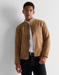 Suede Café Racer Jacket