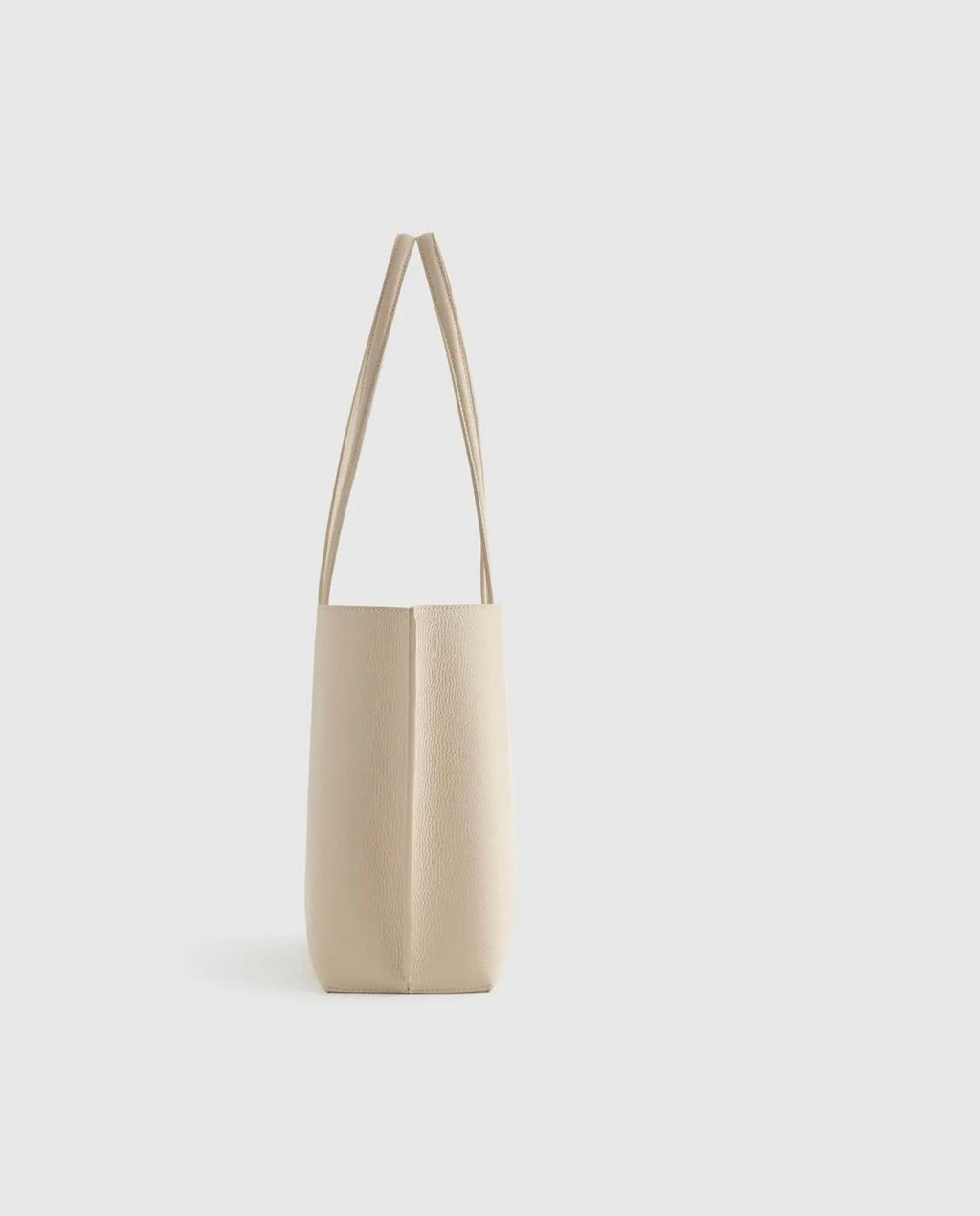 Italian Leather Triple Compartment Shopper Tote