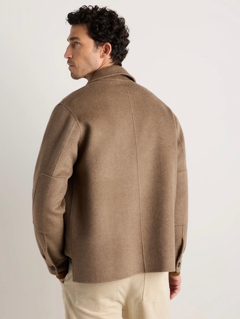 Mongolian Cashmere Double-Faced Shirt Jacket