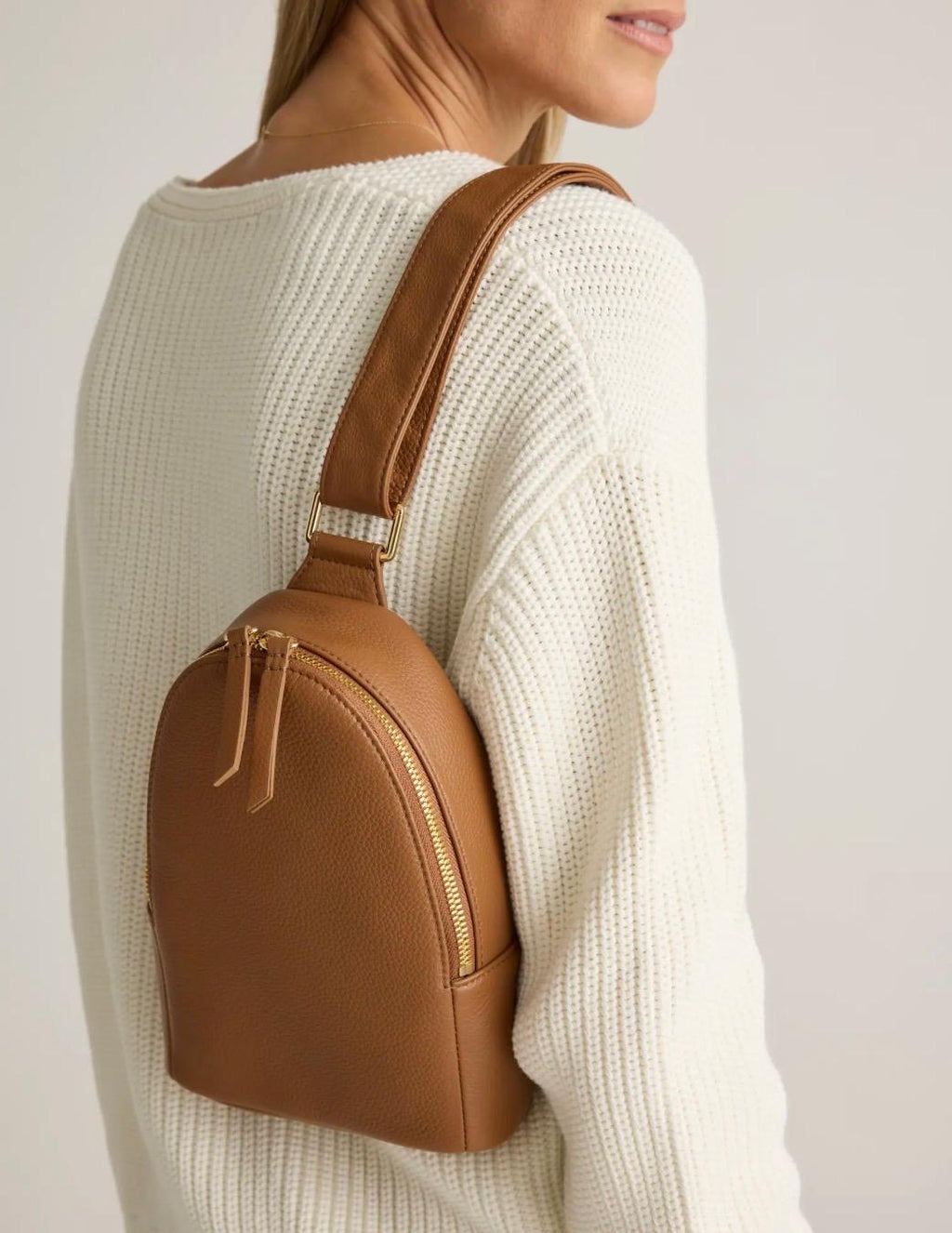 Italian Leather Sling Pack