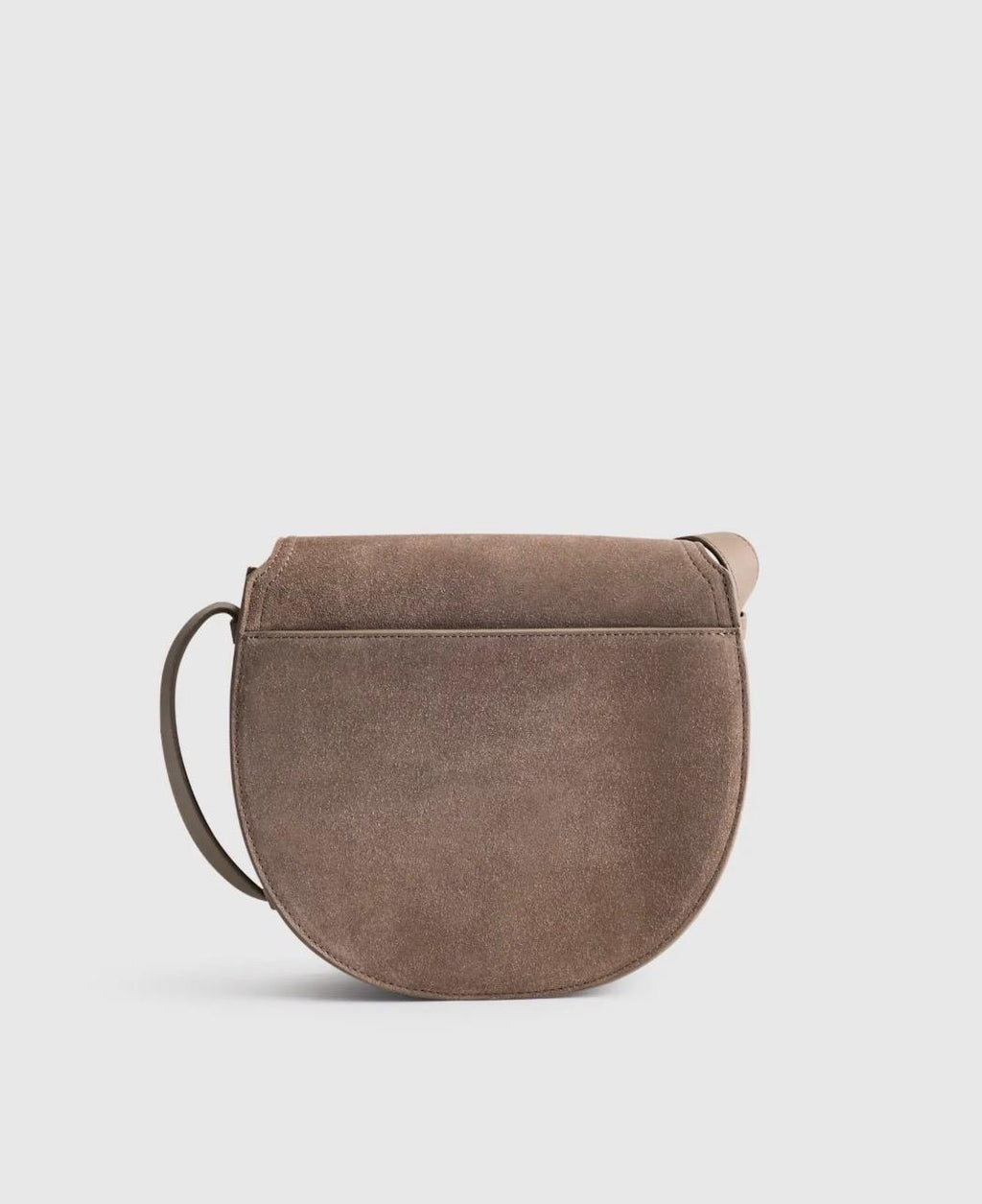 Italian Suede Saddle Bag