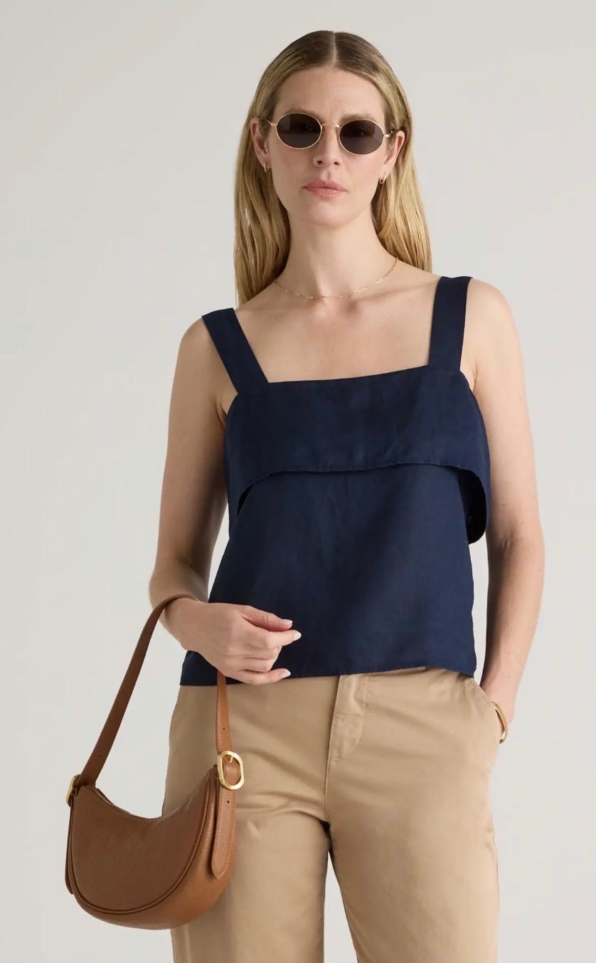 Italian Leather Mini Crescent Shoulder Bag