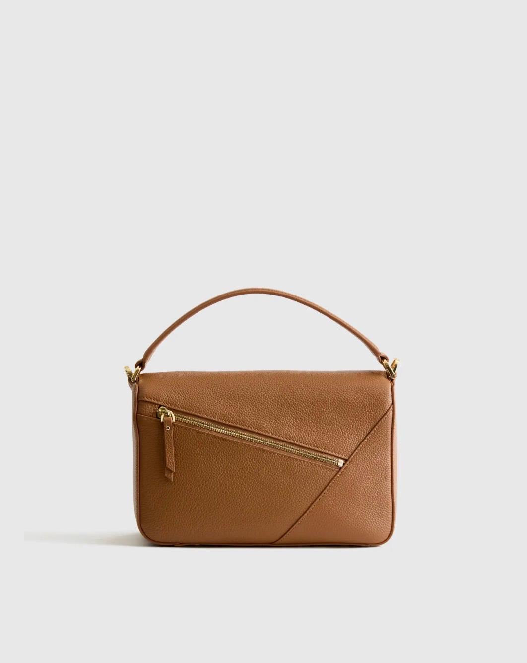 Italian Leather Patchwork Crossbody
