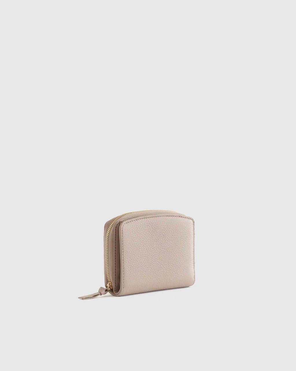Italian Pebbled Leather Compact Wallet