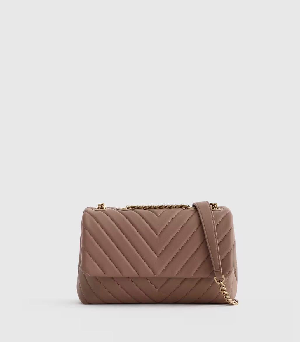 Italian Leather Quilted Convertible Crossbody