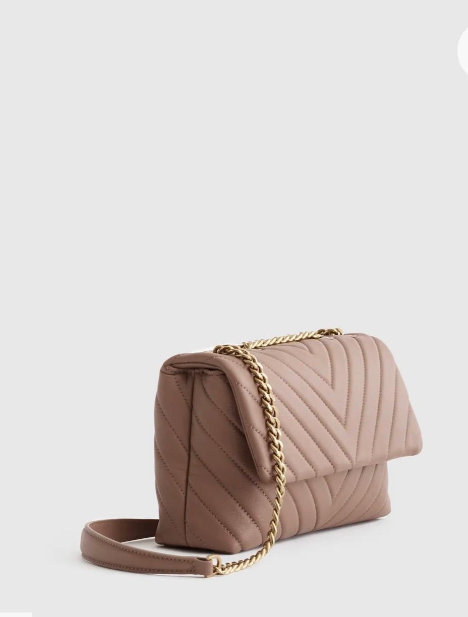 Italian Leather Quilted Convertible Crossbody