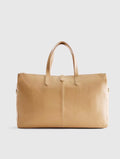 Italian Leather Triple Compartment Weekender
